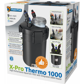 X‑Pro Thermo 1000 Filter, 1050 l/u Extern mét 200 W Verwarming 