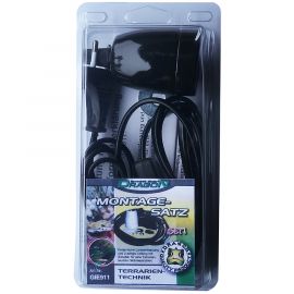 Dragon Keramische fitting met bevestigingsmateriaal, zwart, 4038501002151, GIE911