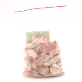 Fuzzy Muis (5-6g ), 50 stuks - Diepvries